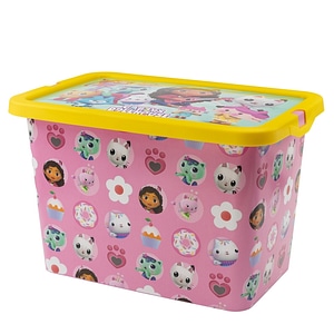 Cutie depozitare jucarii Gabby's Dollhouse, 28.7 x 18.5 x 19.2 cm, 7 l, Roz