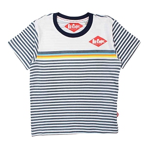 Tricou copii Lee Cooper, 100% bumbac, 8 ani, 128 cm, alb/negru