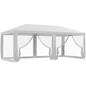 Cort pentru evenimente Outsunny, 584.6x295.6x256 cm, Polietilen, Alb