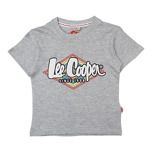 Tricou copii Lee Cooper, 100% bumbac, 12 ani, 152 cm, gri