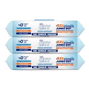 Servetele umede pentru mop fara clor Mr. Oxi, 3 pachete x 50, 150 buc