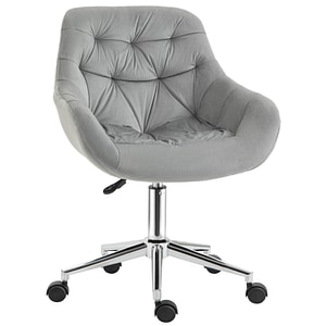 Scaun ergonomic de birou Vinsetto, 59x58x80-90 cm, Poliester, Gri