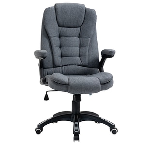 Scaun ergonomic de birou Vinsetto, 67x72x110-120cm, , Poliester/PP, Gri