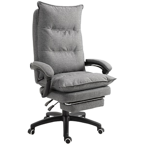 Scaun de birou ergonomic inaltime reglabila Vinsetto, 70x62x120-130 cm, PP, Gri