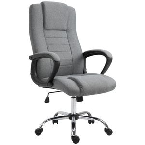 Scaun de birou ergonomic cu inaltime reglabila Vinsetto, 62L x 62L x 110-119Hcm, Poliester, Gri