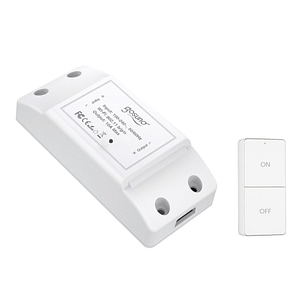 Releu inteligent Gosund SW20, telecomanda RF: 915M Hz, Wi-Fi 2.4 GHz, 230V, 10A, control vocal, setare programe si temporizator, Aplicatie mobila, compatibil Amazon Alexa/Google Assistant, alb