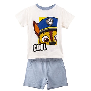 Set 2 piese pentru copii Cool Paw Patrol, tricou si pantaloni scurti, 100% bumbac, 86 cm, 18 luni, multicolor