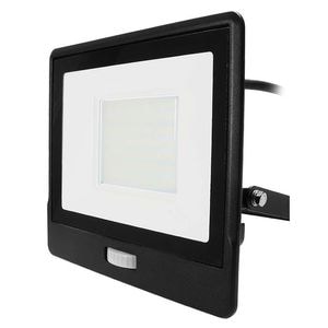 Reflector Led V-tac, Senzor Miscare, 50W, 6400K, IP65, Negru