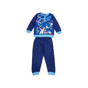 Pijamale copii cu maneca lunga Sonic, 100% bumbac, 98 cm, multicolor
