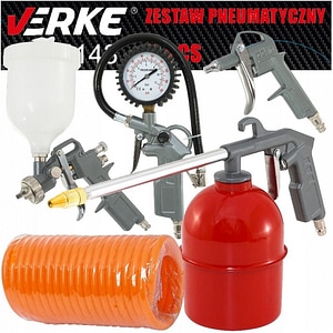 Set aer comprimat Verke V81143, 5 piese