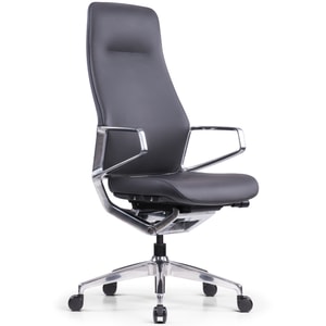Scaun ergonomic StableDeskFORGE High Back, Piele Ecologica Premium, Inaltime reglabila, Blocare inclinare in 3 pozitii, Certificat BIFMA, Negru