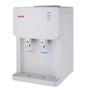 Dozator apa de birou Zass ZTWD 03 WF, cu conexiune la retea, sistem de filtrare a apei, apa calda/apa rece, racire cu compresor
