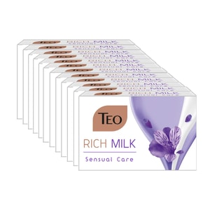 Sapun solid hidratant Teo Rich Milk Sensual Care, 12 buc x 90 gr
