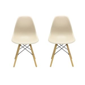 Set 2 Scaune Maya, 81x40x46 cm , Bej