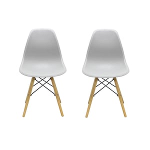 Set 2 Scaune Maya, 81x40x46 cm , Gri