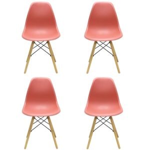 Set 4 Scaune Maya, 81x40x46 cm, Rosu