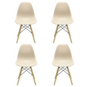 Set 4 Scaune Maya, 81x40x46 cm, Bej