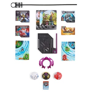 Set jucarii SpinMaster, Bakugan - Starter Pack, Dragonoid, Titanium Hammerhead, Butterclaw