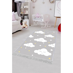 Covor Copii Antiderapant, Dreptunghiular, Poliester, 120x180 cm, Multicolor