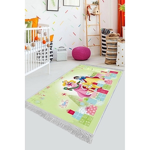 Covor Copii Antiderapant, Dreptunghiular, Basm 1, Poliester, 120x180 cm, Multicolor