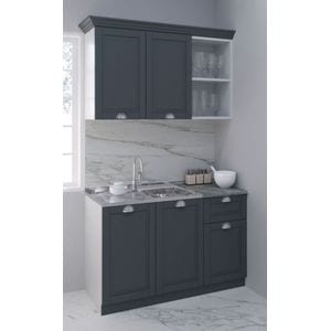 Set bucatarie cu soft-close si fronturi MDF Badenmob, seria Square 120.01cm, Antracit