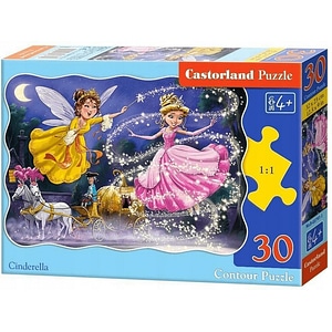 Puzzle pentru copii Jokomisiada, Cenusareasa, 30 piese, 4 ani+