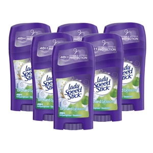 Set deodorant stick femei Lady Speed Stick Orchard Blossom, 48h protectie, 6 buc x 40 gr