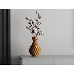 Vaza decorativa Sani, Milano 121 x 121 x 200 mm, Auriu