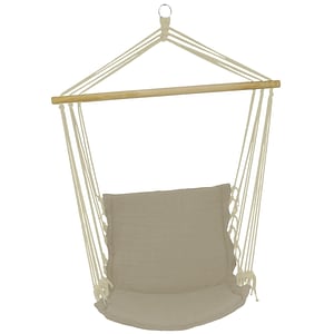 Hamac tip scaun, 130x120 cm, 150 kg, bej