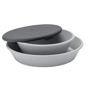 Set pentru hranire Bibs, Mini Meal, Farfurie, Cu bol cu capac, Cloud