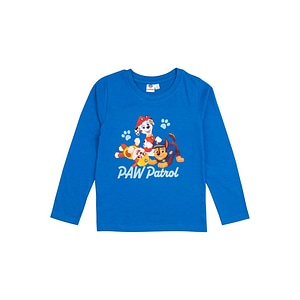 Bluza copii cu maneca lunga Team Paw Patrol, 100% bumbac, 86-92 cm, albastru