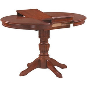 Masa extensibila din lemn Margo, nuc inchis, 90/125X90X75
