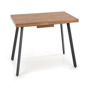 Masa extensibila BERLIN, stejar/negru, 160/220x90x76 cm