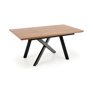 Masa extensibila CAPITAL 2, stejar/negru, 160-200x90x76 cm
