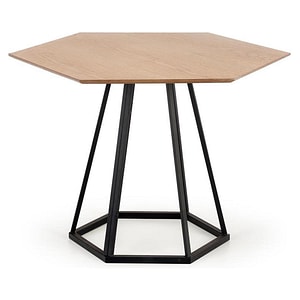 Masa HERMAN, stejar/negru, 110x95x77 cm