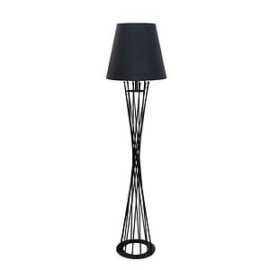Lampadar HOMELUX, Spice, 38X38X158 Cm, E27, 40 W, Metal/Textil, Negru
