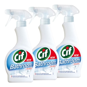 Spray curatare baie Cif, 3 buc x 500 ml