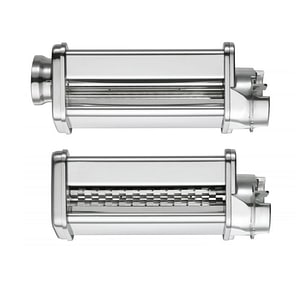 Set accesorii PastaPassion, creeaza foi de Lasagna de 14 cm si Tagliatelle 7 mm, compatibil cu robot de bucatarie BOSCH MUM 5 Serie 4, MUMS4, inox, argintiu, 00577495