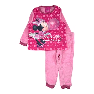 Pijama copii Minnie Mouse Disney, cu maneca lunga, cocolino, 7 ani, 122 cm, roz
