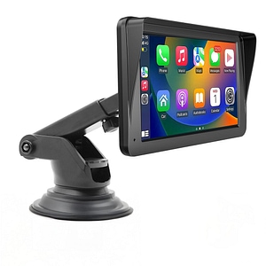 Navigatie Auto Timebox, CarPlay, Android Auto, Ecran HD 7", Touchscreen, Wireless, USB 2.0, Aux, Camera Marsarier, MirrorLink, Bluetooth 5.0, MP4, MP5, GPS, Radio