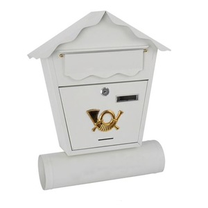 Cutie postala cu suport de ziar Strend Pro SK-252190, alba, 45x37x10 cm