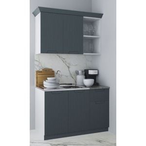 Set bucatarie cu soft-close si fronturi MDF Badenmob, seria Space, 120.01cm, Antracit