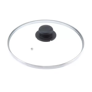 Capac Sticla Temperata Studio Casa, Margine si Maner din Inox, 4mm, 24cm