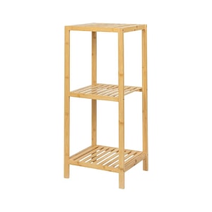 Etajera depozitare si organizare KL271 DRIMUS, 3 rafturi, lemn, 33x37x80 cm, natur