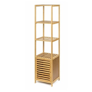 Raft depozitare KL270 DRIMUS, 3 rafturi, usa, lemn, 33x37x140 cm, natur