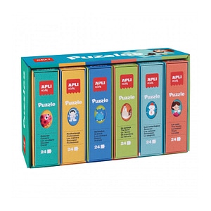 Puzzle 6 piese Apli Kids, Carton, Multicolor