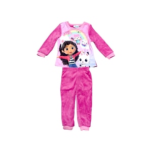 Pijama copii Gabby's Dollhouse, cu maneca lunga, cocolino, 3 ani, 98 cm, multicolor