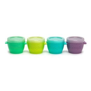 Set recipiente Meli, Snap&Go, Material silicon, Capacitate 118 ml