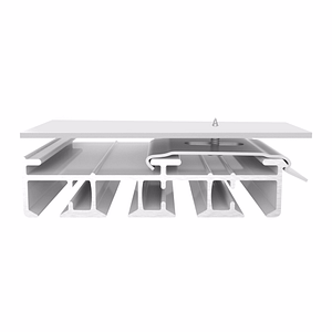 Set sina aluminiu SP alb, 3 canale, 160 cm - accesorii incluse