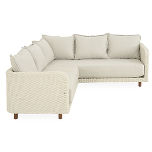 Coltar gradina/terasa Maison Mex NAYAN, 202/183 x 77 x 59.5 cm, alb/crem